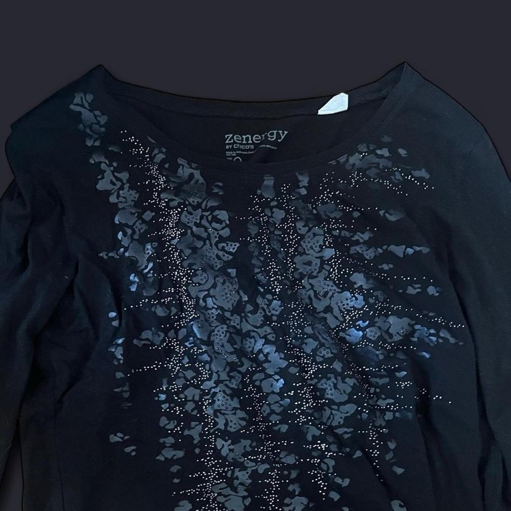 Black Top with Blue Accents